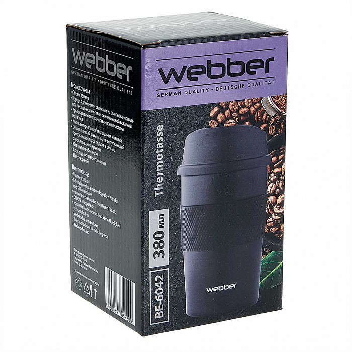 фото Термокружка webber be-6042 380ml black