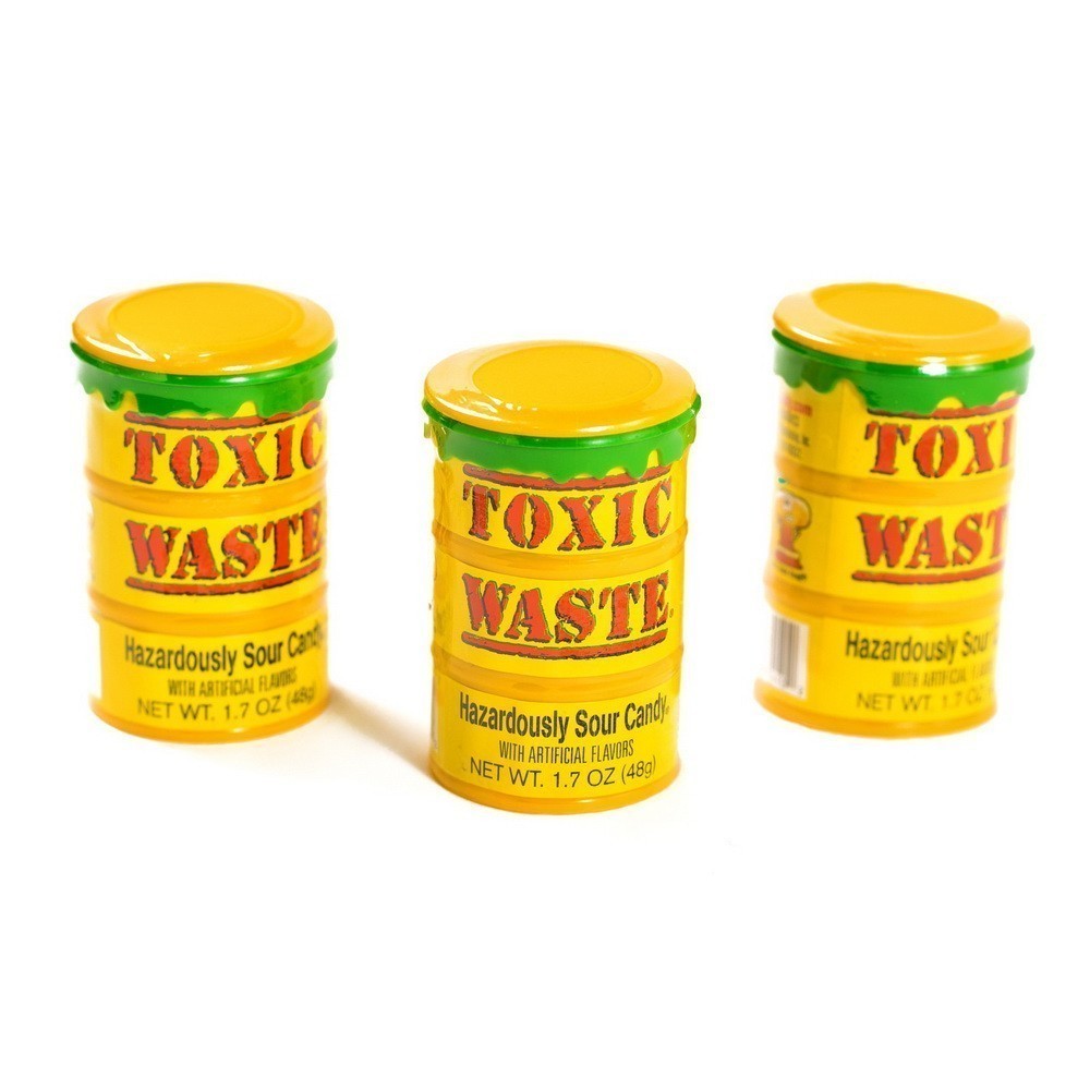 

Самые кислые конфеты в мире- Toxic Waste, в ассортименте, 48 г, Green