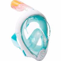 фото Маска для снорклинга tribord easybreath, l-xl, бирюзовый