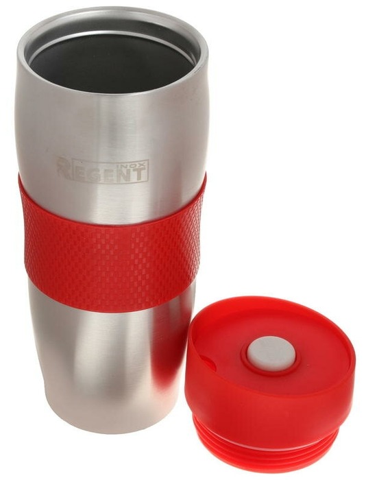 фото Термокружка regent inox gotto , 0.38 л красный