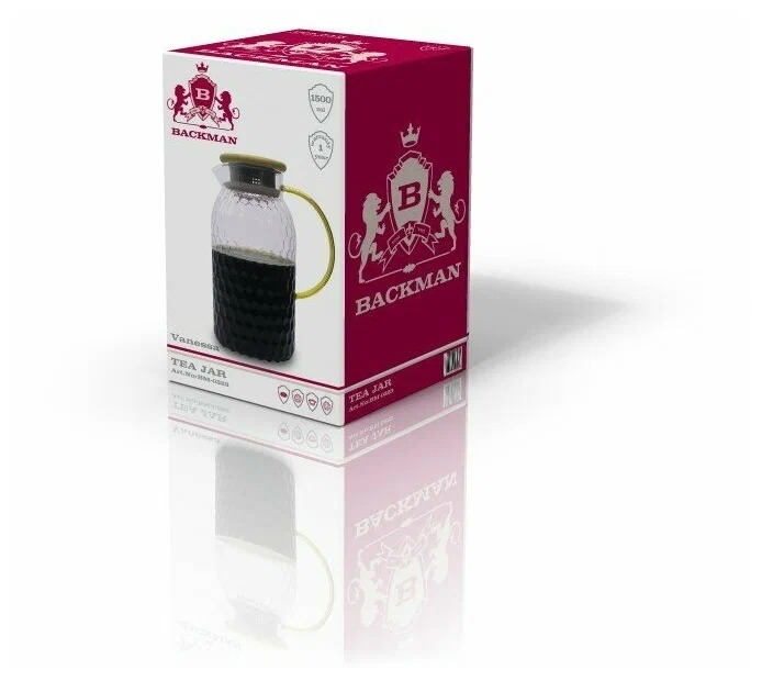 фото Чайник- кувшин заварочный backman bm-0323 1500 мл