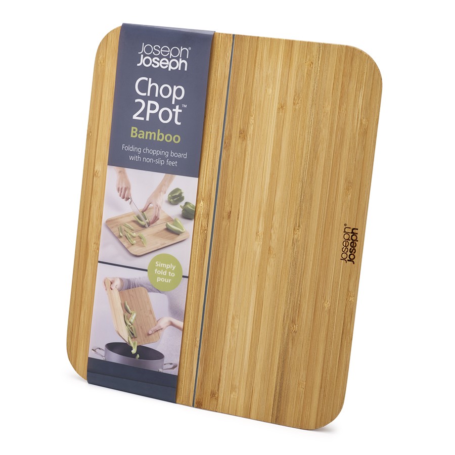 фото Разделочная доска joseph joseph bamboo chop2pot, 33х27 см, бамбук