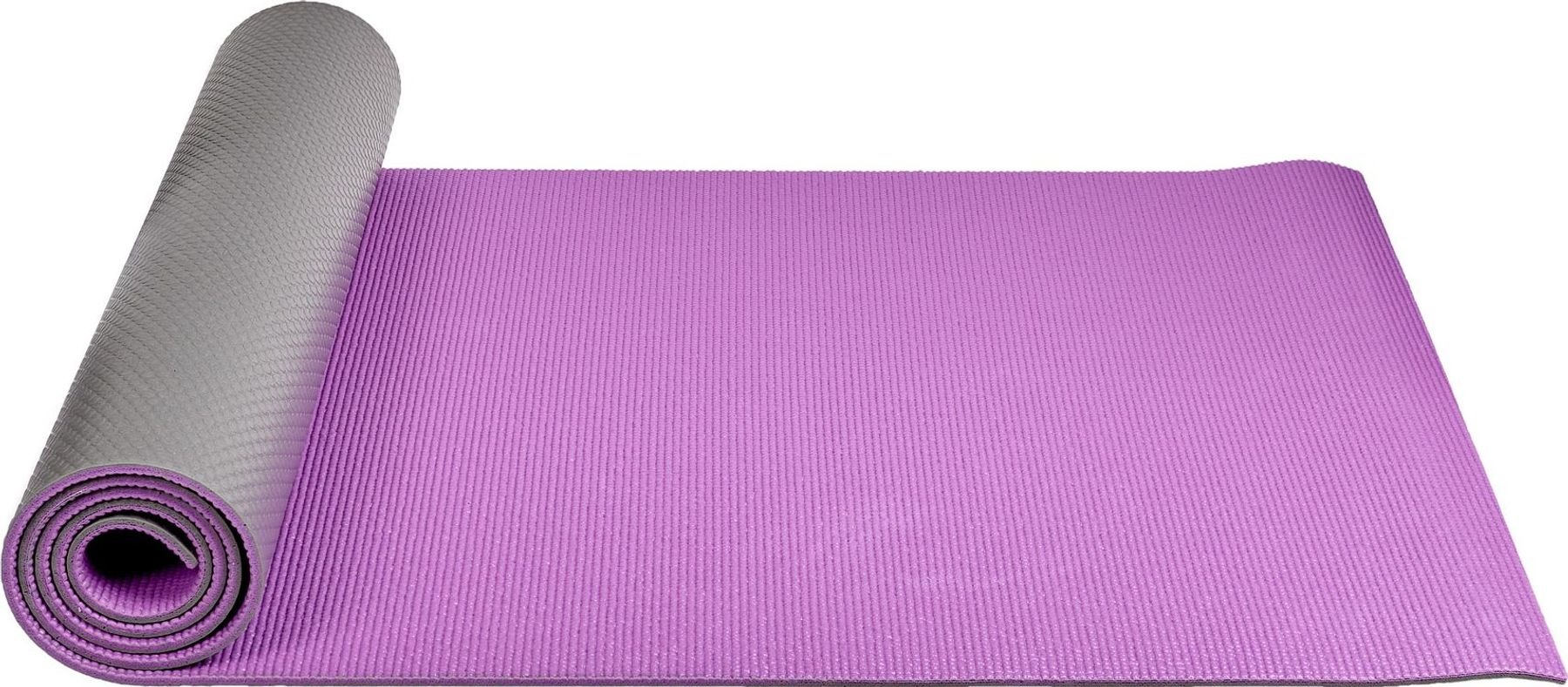 фото Коврик для йоги и фитнеса bradex sf 0689, 190*61*0,6 см, двухслойный фиолетовый