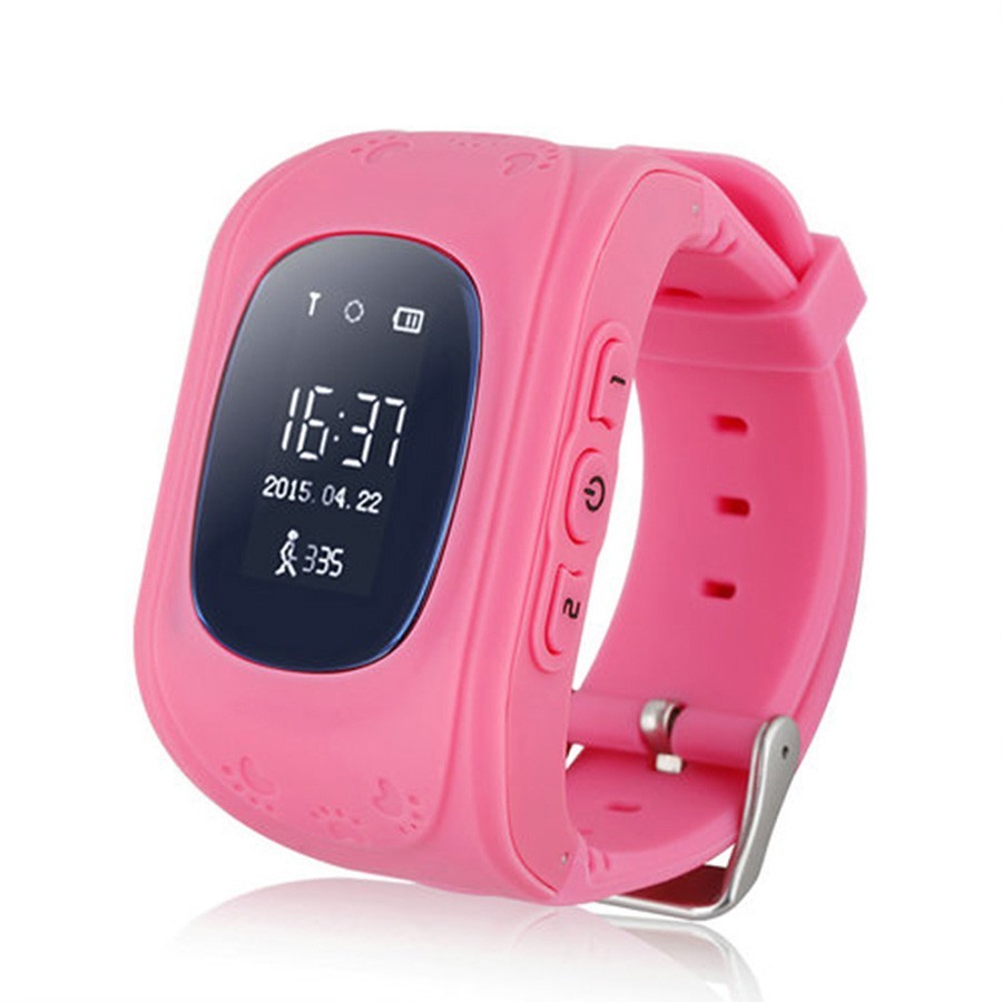 фото Детские часы gps трекер smart baby watch q50, розовый