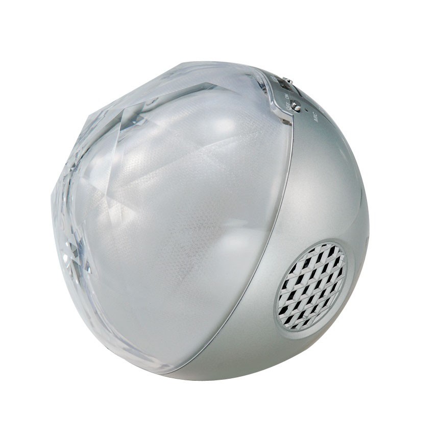 фото Цветомузыкальная колонка bluetooth и mp3 плеер, серебро