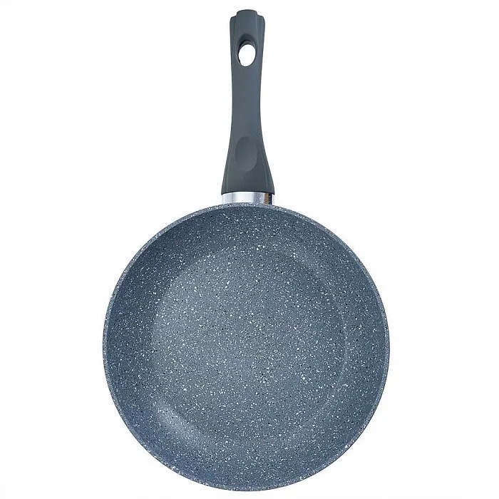 фото Сковорода алюминиевая webber gray marble, 22 см, артикул be-4530/22n