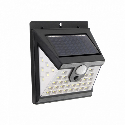 Купить Светильник уличный с датчиком движения, солнечная батарея, 180 градусов, 7 Вт, 40 LED, 6500К