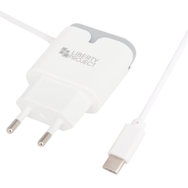 

СЗУ «LP» USB Type-C 2,1А «Tower Of Power» (белое/коробка)