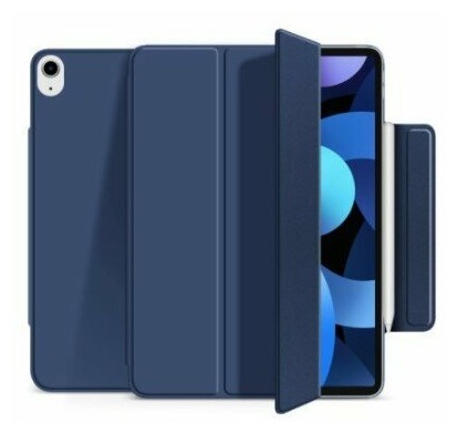

Чехол книжка / подставка iPad Air 4 10,9 дюймов, магнит, экокожа, спящий режим, темно-синий