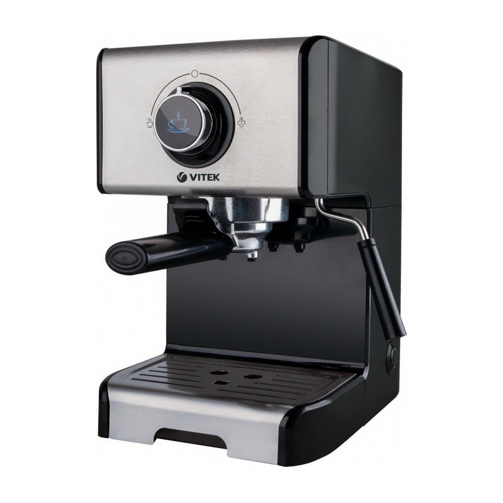 

Кофеварка Vitek VT-1518, 1250 Вт, 15 бар, съёмный резервуар для воды 1,2 л