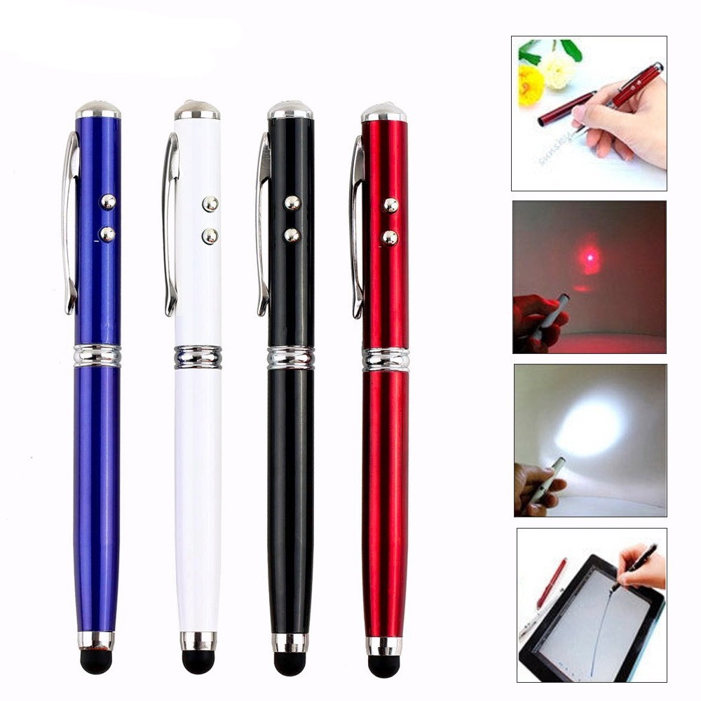 Ручка + фонарь + лазер + стилус от MELEON