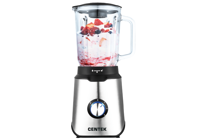 фото Блендер настольный centek ct-1327 (black) 1000 вт, 3 скор.+импульс, стекл стакан 1,5л, тройн.лезвие