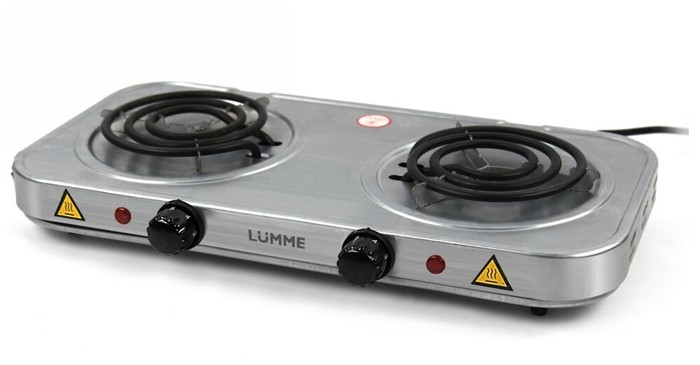 фото Электрическая плита lumme lu-3618 сталь