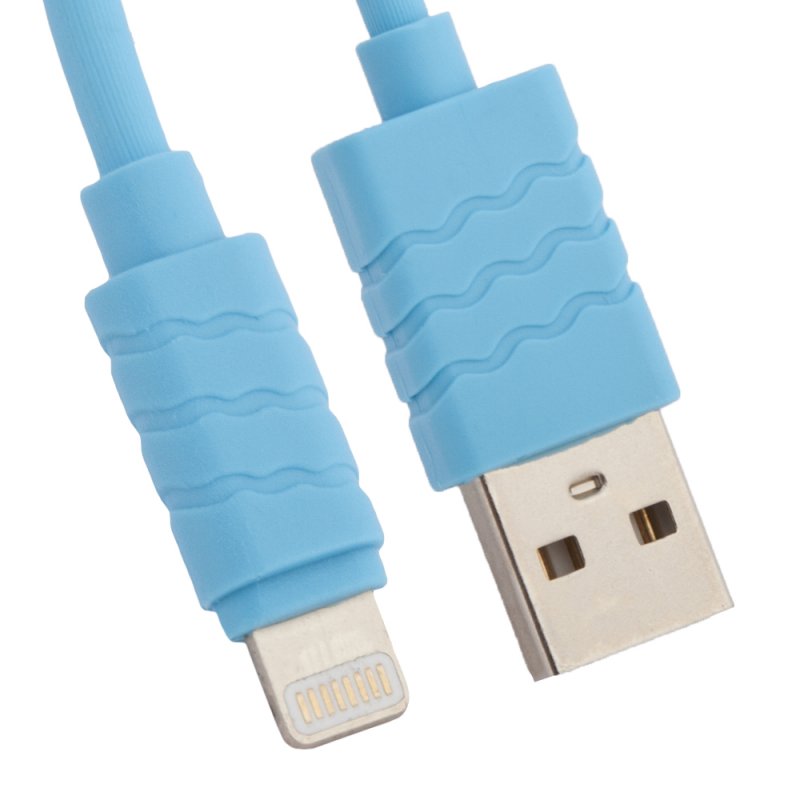 

USB кабель «LP» для Apple iPhone/iPad Lightning 8-pin (синий/европакет)