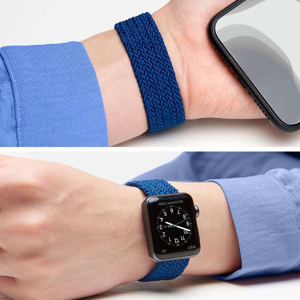 Ремешок Band Mono для Apple Watch 38/40 mm, нейлоновый, синий, Deppa