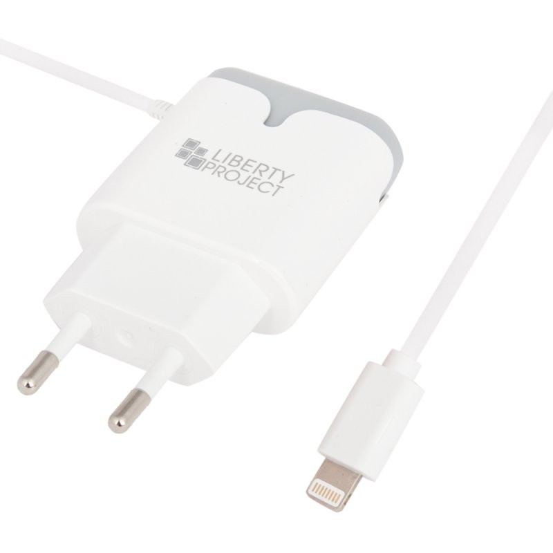 

СЗУ «LP» для Apple Lightning 8-pin 2,1A «Tower Of Power» (белое/коробка)