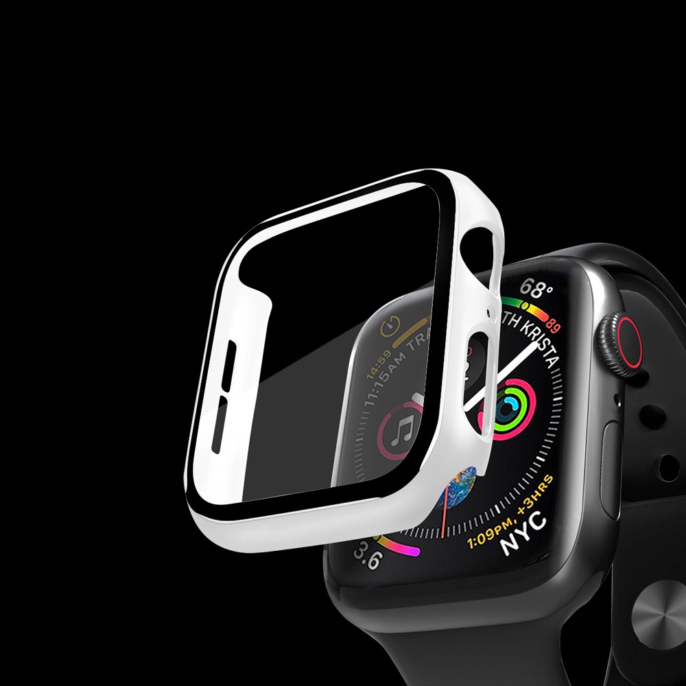 

Кейс со стеклом для Apple Watch 4/5/6/SE/6/SE series белый, 40 мм, Deppa
