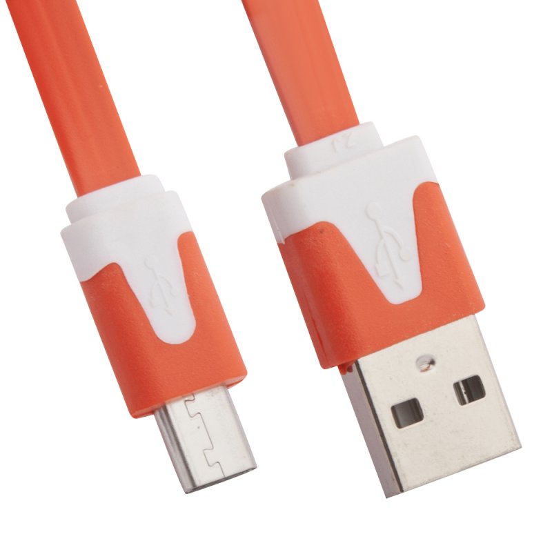 

USB кабель «LP» Micro USB плоский узкий (оранжевый/европакет)