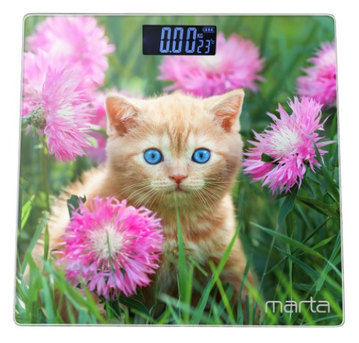 Весы электронные MARTA MT-1608 рыжий котенок от MELEON