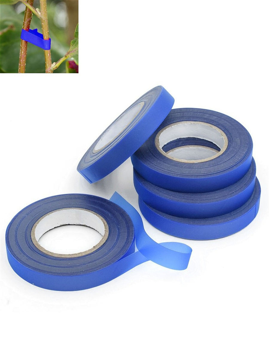 

Ленты для подвязчика растений Tape Tool, 5 рулонов, синий