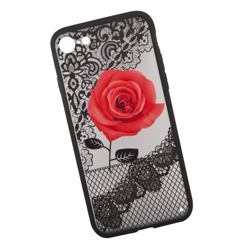 

Защитная крышка «LP» для iPhone SE 2/8/7 Роза красная (европакет)