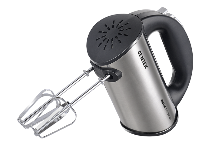 

Миксер Centek CT-1108 (черн/сталь) 600Вт, 5 скоростей+турбо, взбивание/замешивание