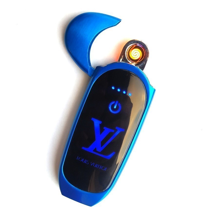 Зажигалка с USB-разъёмом с изображением, синий от MELEON