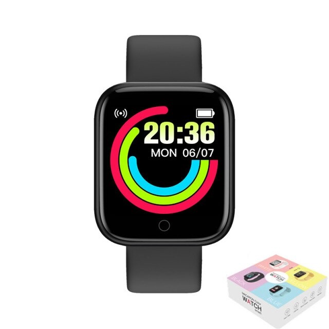 Умные часы Macaron Color Smart Watch, черные