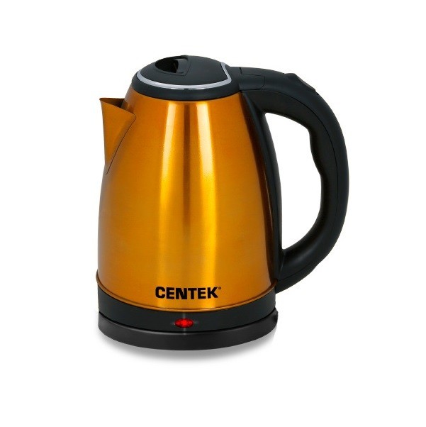 

Чайник электрический Centek CT-1068, нержавейка, золотой, 2л, 2000Вт