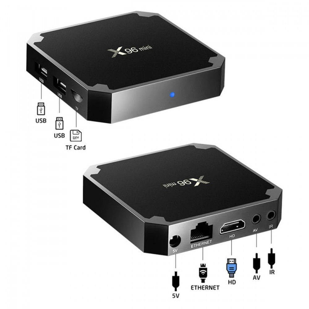 ТВ приставка X96 mini TV Box - Android Smart TV, 2GB RAM - 16GB ROM от MELEON