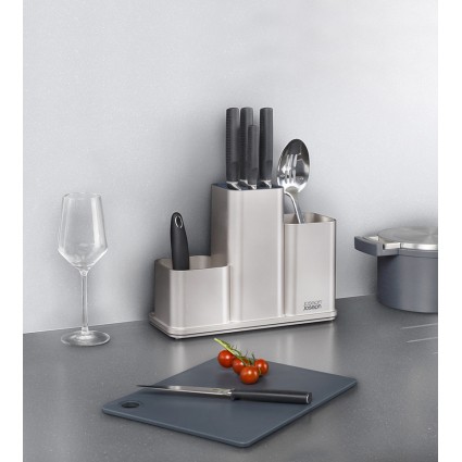 

Органайзер для кухонной утвари настольный Joseph Joseph CounterStore, серебристый