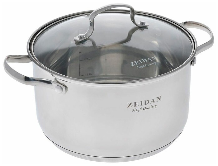 

Кастрюля Zeidan Z50243, 3 л, серебристый