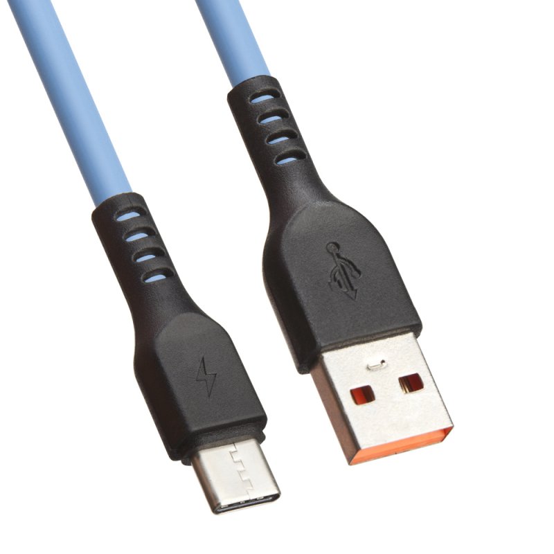 

USB кабель «LP» USB Type-C «Extra» TPE (голубой/коробка)