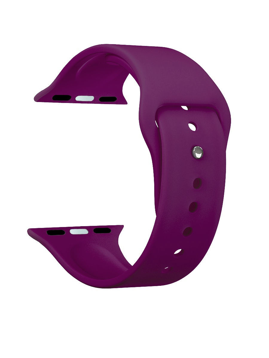 

Ремешок Band Silicone для Apple Watch 42/44 mm, силиконовый, бургунди, Deppa