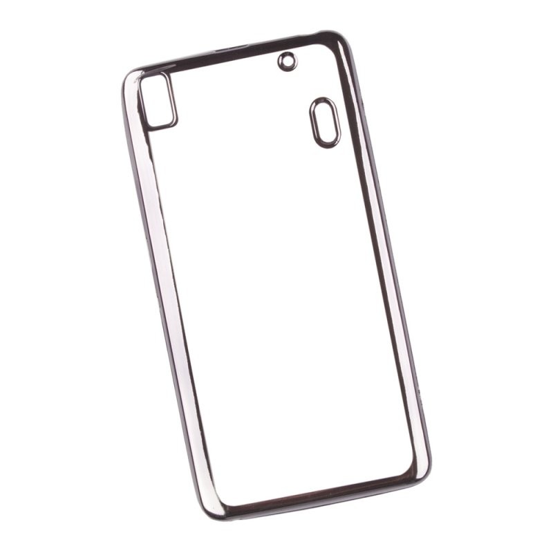 

Силиконовый чехол «LP» для Lenovo A7000 TPU (прозрачный с черной хром рамкой) европакет