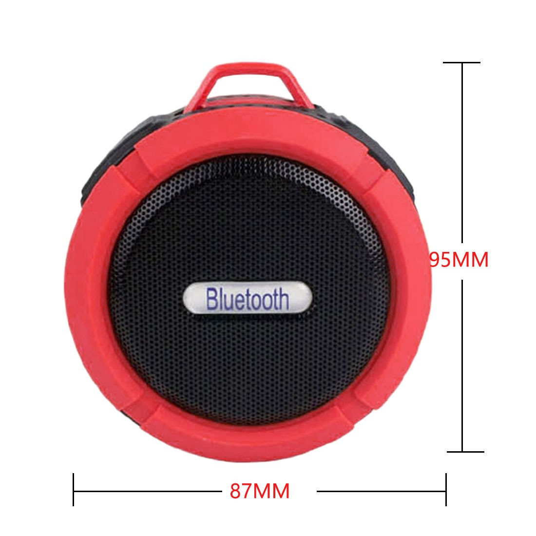 фото Колонка водонепроницаемая беспроводная, красная