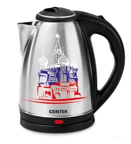 

Чайник электрический Centek CT-0050 СОБОР металл,2л, 2000W, термо-рисунок