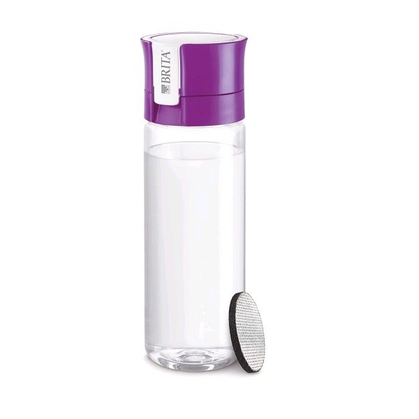 Фильтр-бутылка BRITA Филл-энд-гоу Вайтал фиолетовая в комплекте 1 фильтр-диск, 600мл