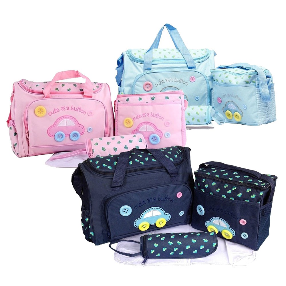 Комплект сумок для мамы Cute as a Button, 3 шт, голубой