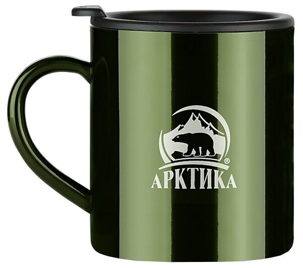 фото Термокружка арктика 802-200, 0.2 л болотный