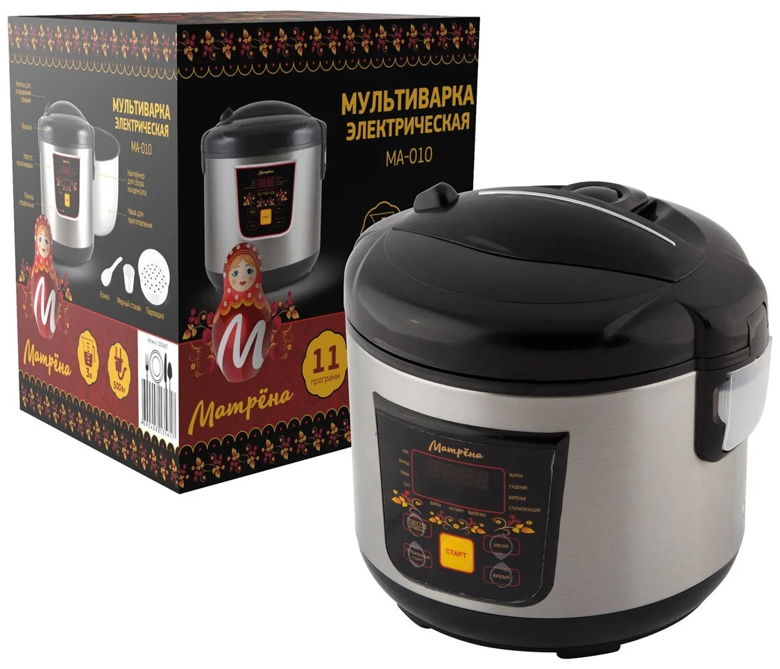 

Мультиварка МАТРЁНА MA-010 3л 500Вт