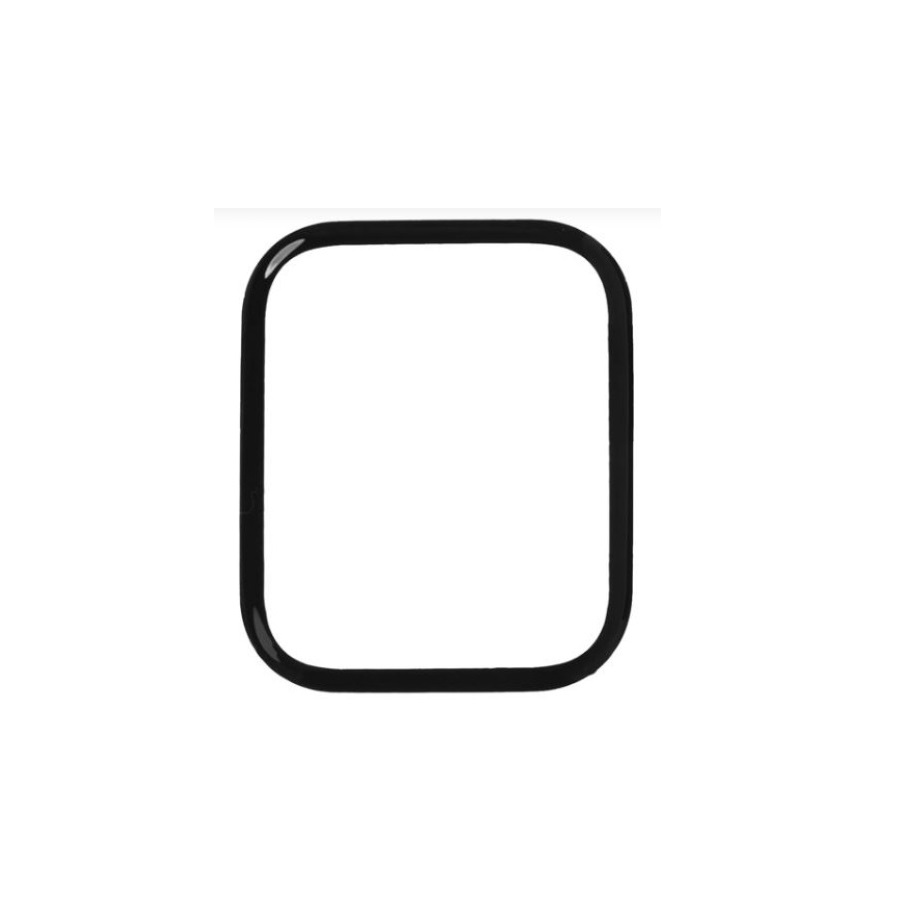 Защитное органическое стекло Watch PMMA для Apple Watch 7 45 мм черная рамка Deppa