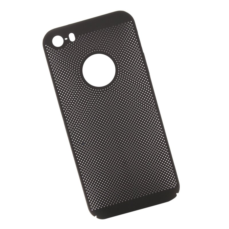 

Защитная крышка «LP» для iPhone 5/5s/SE «Сетка» Soft Touch (черная) европакет