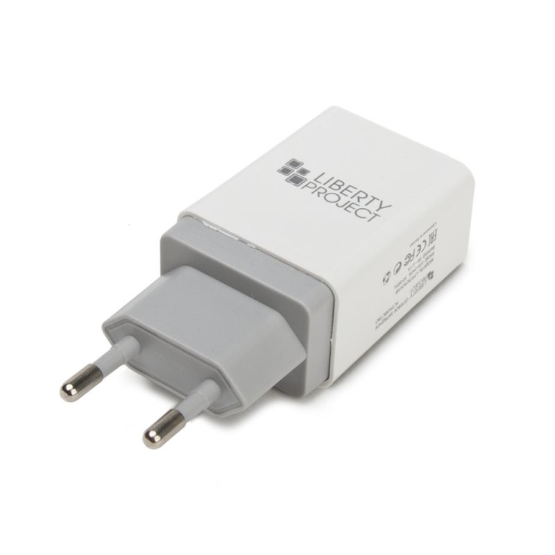 

СЗУ «LP» с двумя USB выходами 2,1А «Brick Series» (белое/коробка)