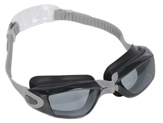 Очки для плавания BRADEX Комфорт+, серые, цвет линзы - серый от MELEON