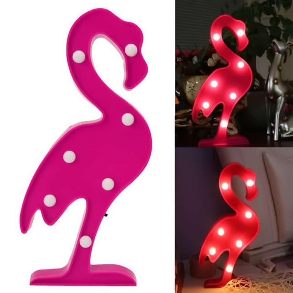 Пластмассовый светильник - Фламинго