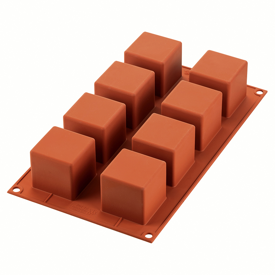 

Форма силиконовая для приготовления пирожных Cube, 17,6х29,8 см, 1 л