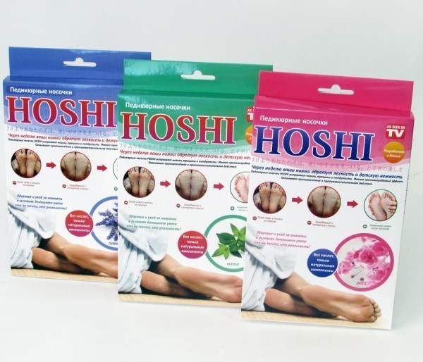 Японские педикюрные носочки hoshi - лаванда