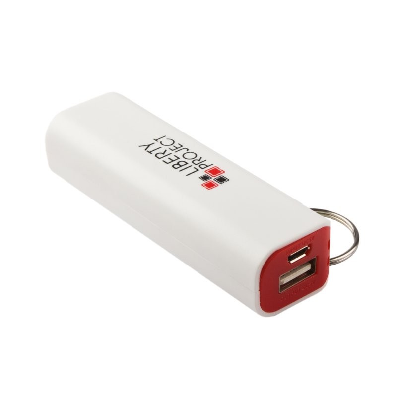 

Внешний АКБ «LP» 2600 мАч Li-ion USB выход 1А (белый с красным/коробка)