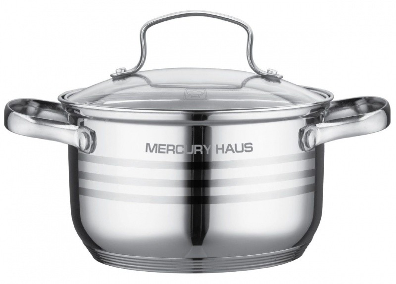 

Кастрюля MercuryHaus MC-7058 (4) с крышкой 9,6 л 28*17 см